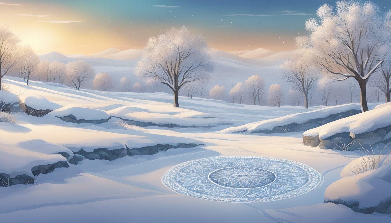 Ice and Snow Art Mandalas: Creating Winter Wonders