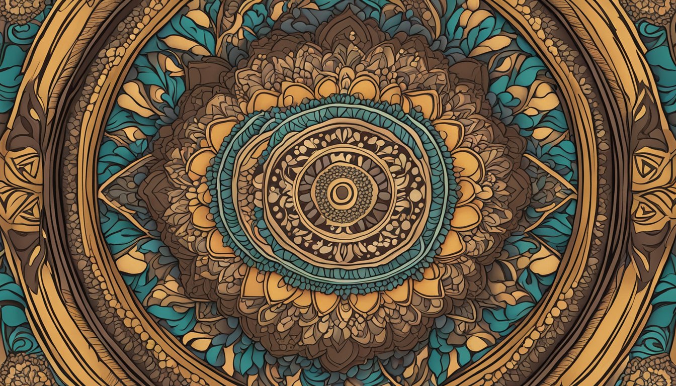 A table covered in chocolate mandalas, each uniquely designed andpersonalized with intricate patterns and vibrantcolors